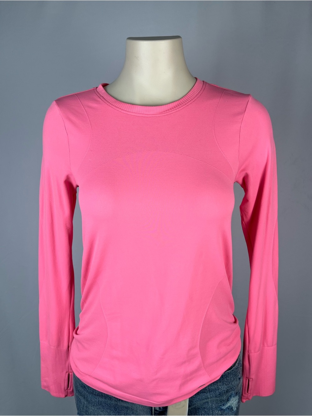 GAP Bubblegum Pink Long Sleeve Crew Top
